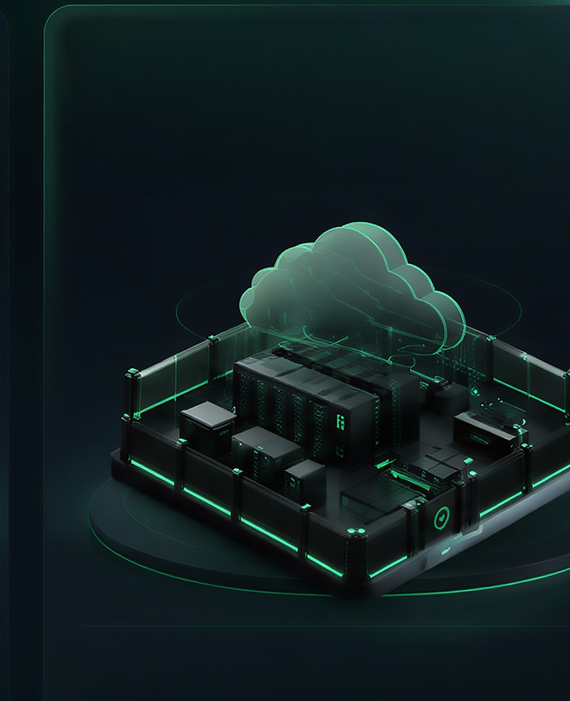 Render of a dedicated private cloud campus.